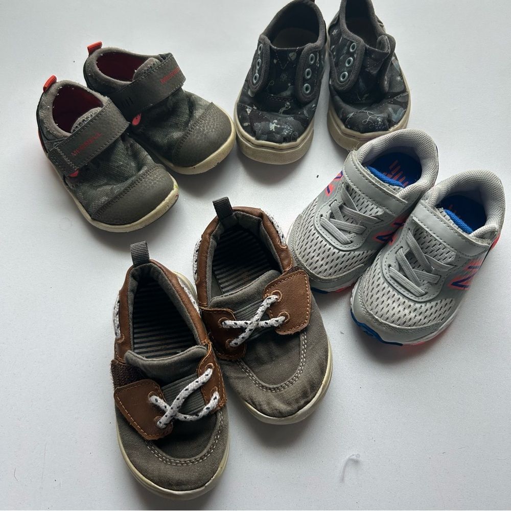 Baby Toddler Shoe Bundle Lot of 4 Pairs
